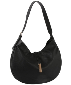 Fashion Hobo Shoulder Bag JY0488M BLACK